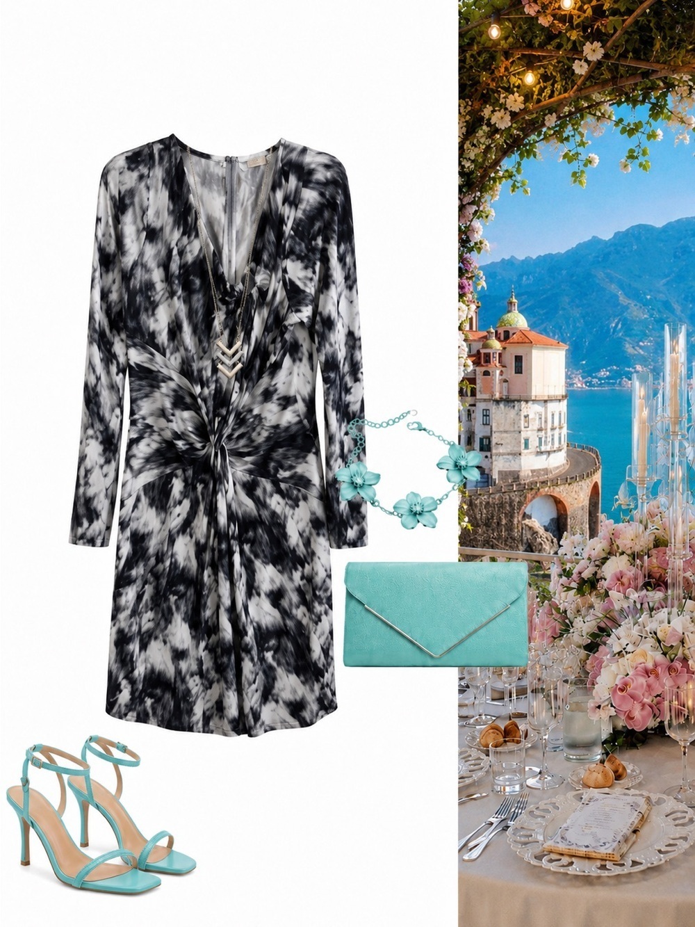 Michael Kors monochromatic dress L